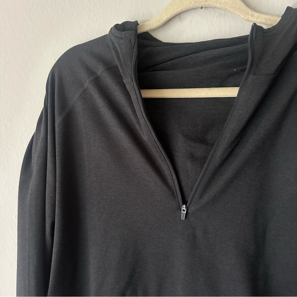 Vuori Ponto Performance Half-Zip Hoodie Black Medium - Picture 4 of 11